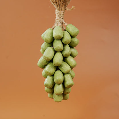 Artistic handcrafted green grape shaped soap for hand and body wash