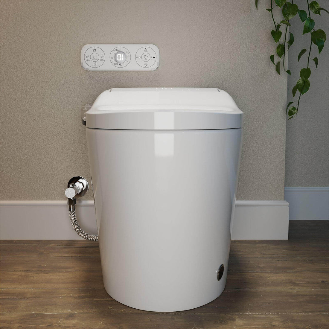 Automated Smart Bidet Toilet with heated seat for luxurious comfort and adjustable temperature
