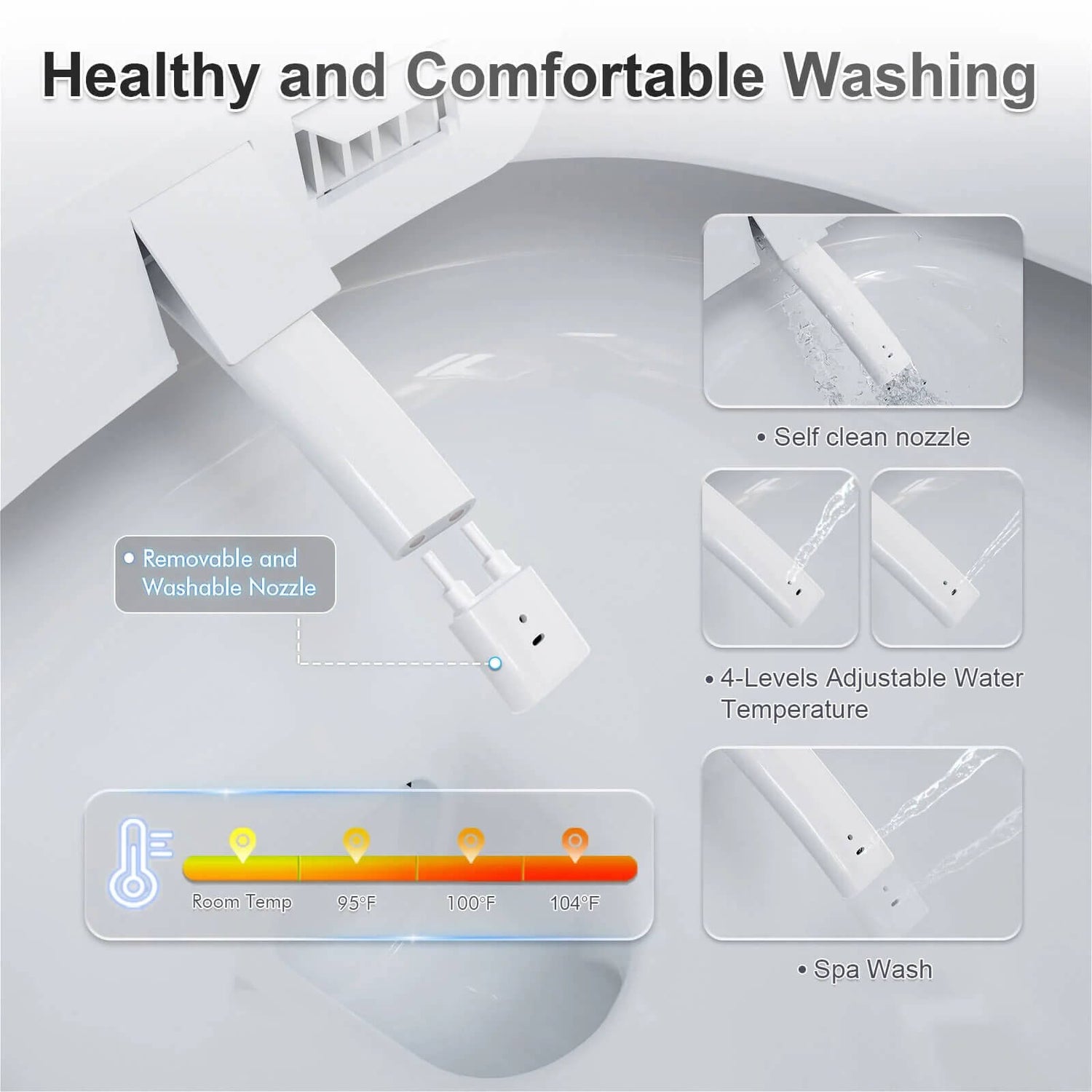 Automatic flush toilet with women's cleaning function