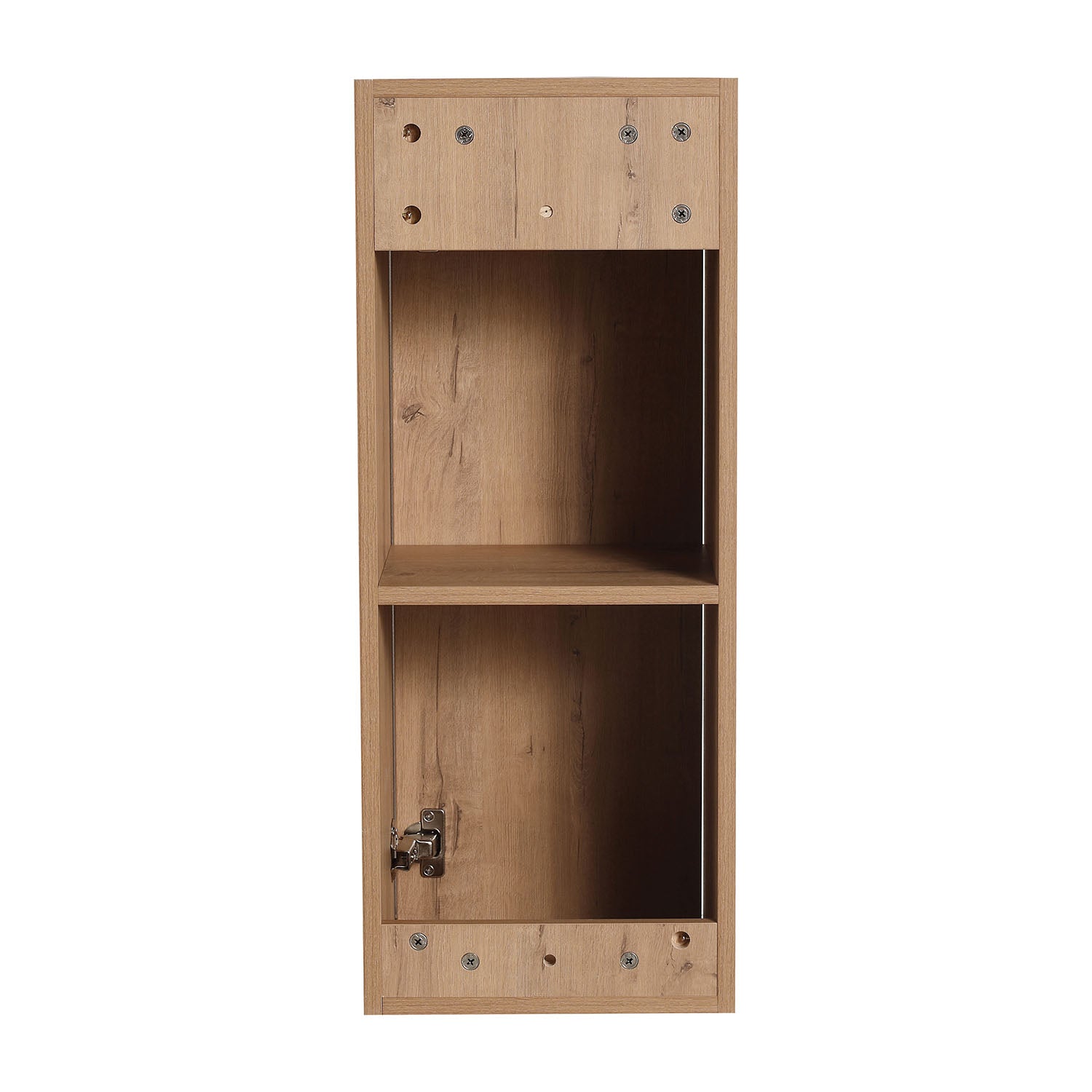 Back view illustration of White Oak Bathroom Wall Cabinet
