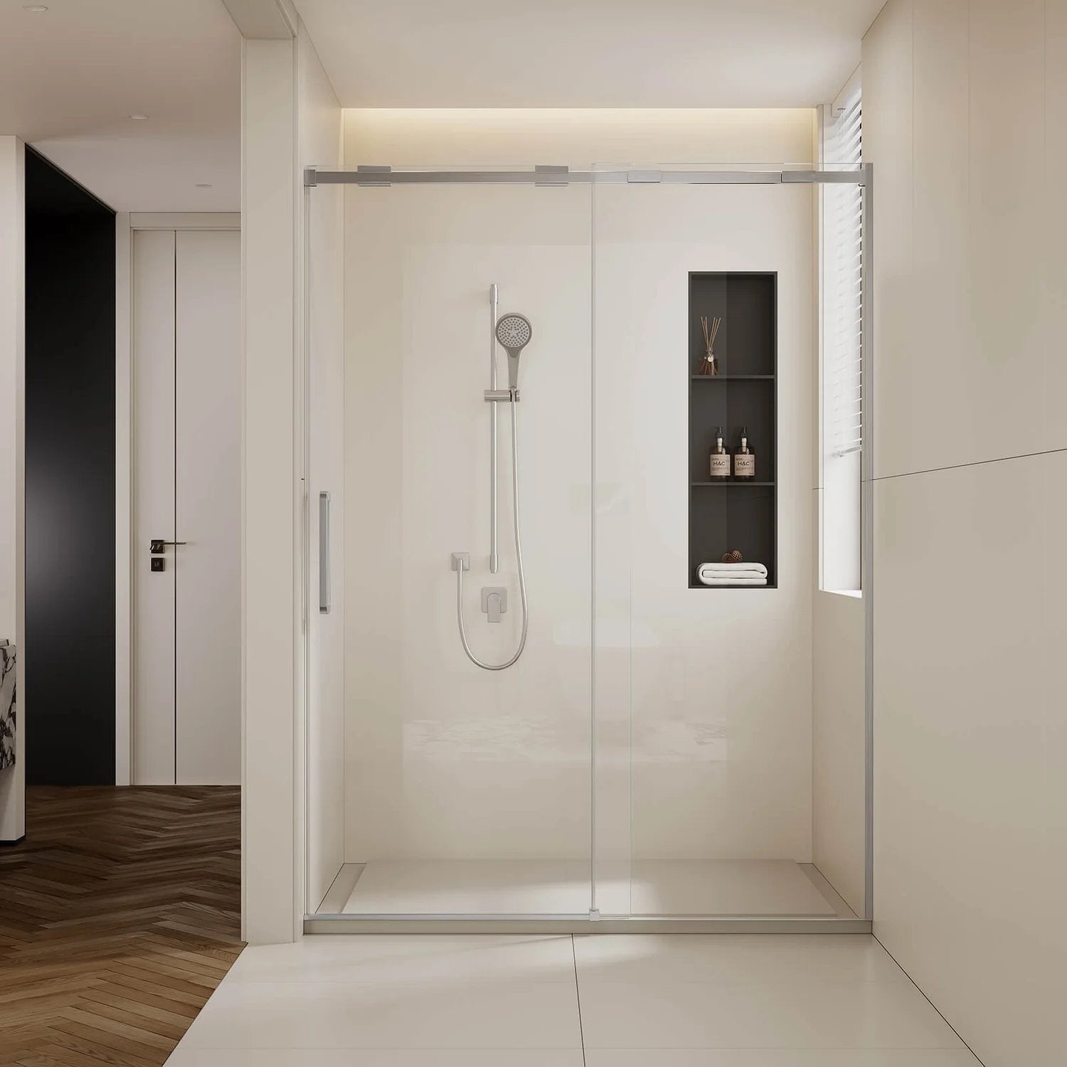 Balanced Blend of Aesthetics and Functionality Semi-Frameless Shower Doors