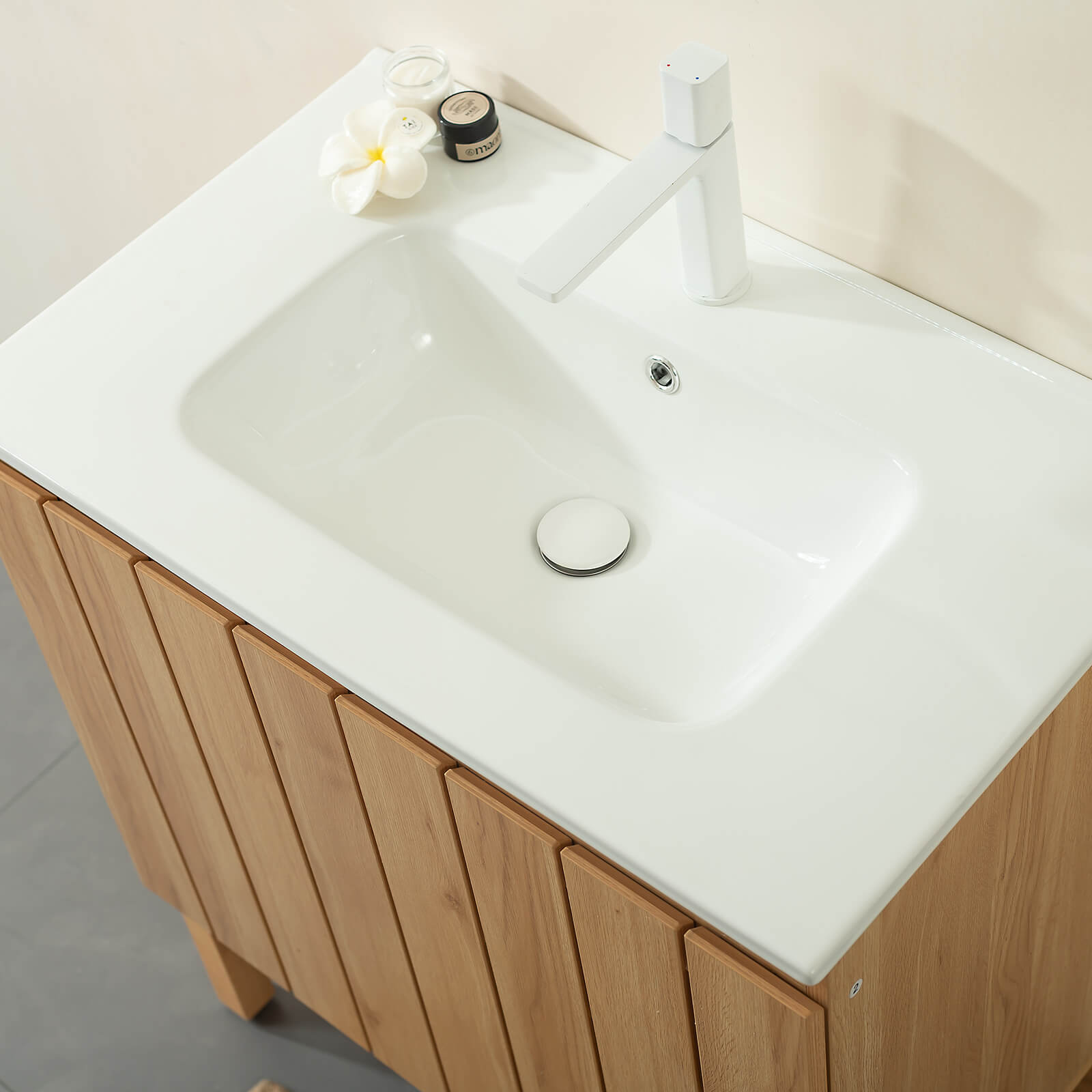 Bathroom vanity designed for calm_ clutter free spaces