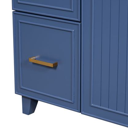 Bathroom storage cabinet handle design detail view shot