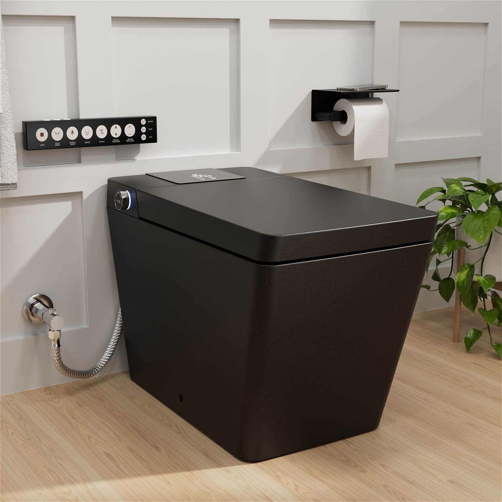Smart-Bidet-Toilette mit Spülkasten, Radarsensor, beheiztem Sitz und Trocknungsfunktion