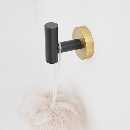Black &amp; Gold Wall-Mounted Bathroom Hardware hook