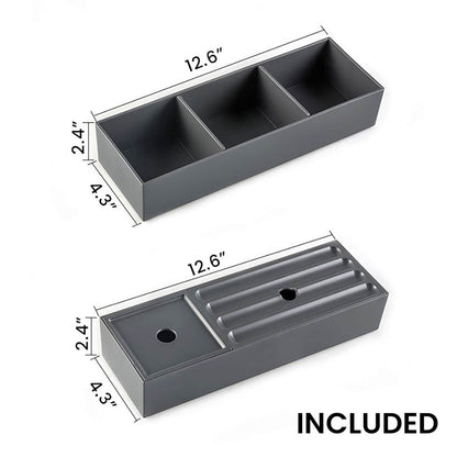Box of 30 inch Floating Oak Bathroom Vanity with Integrated Sink