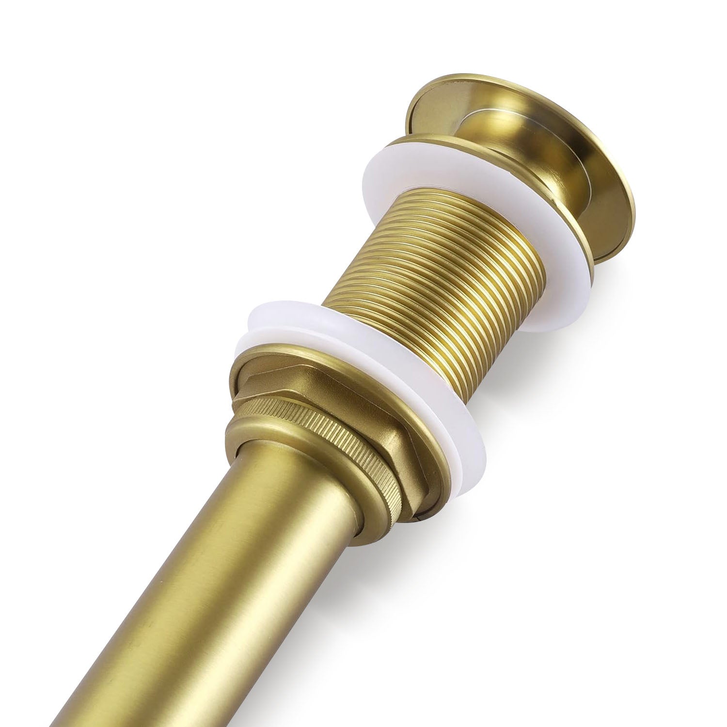 Brushed Gold Bathroom Sink Pop Up Drain-Rotary installation