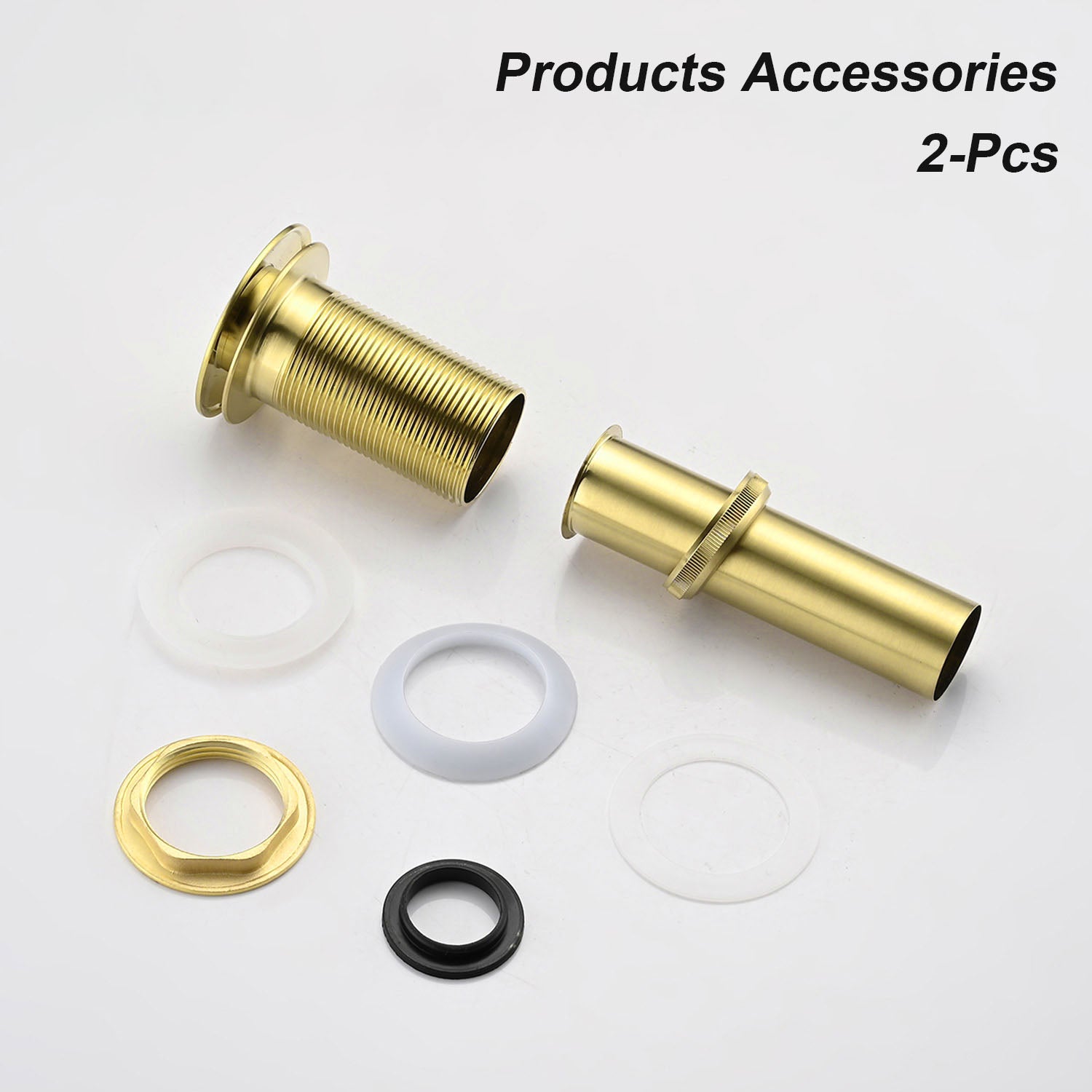 Brushed Gold Bathroom Sink Pop Up Drain and silicone gasket