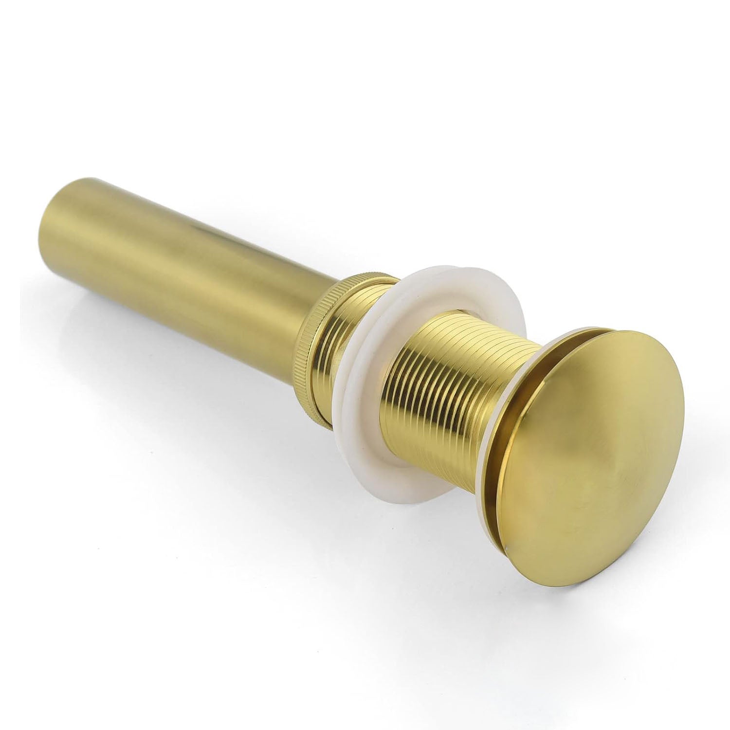Brushed Gold Bathroom Sink Pop Up Drain in Stainless Steel