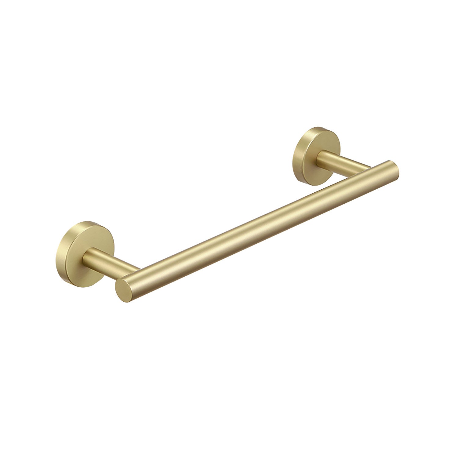 Brushed Gold Wall-Mounted Bathroom Hardware short towel bar