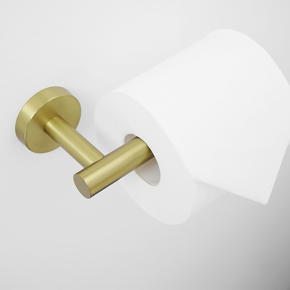 Brushed Gold Wall-Mounted Bathroom Hardware toilet paper holder