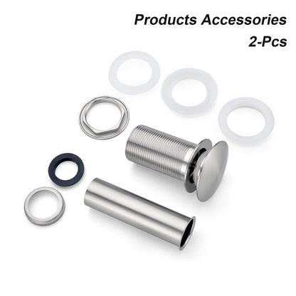 Brushed Nickel Bathroom Sink Pop Up Drain and silicone gasket
