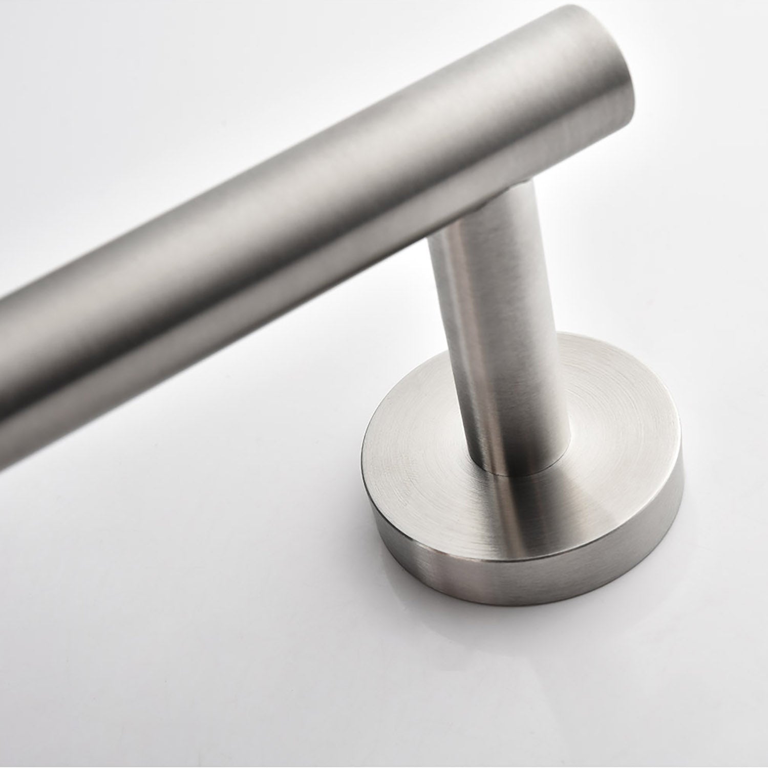 Brushed Nickel Bathroom towel rack base