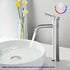 Brushed Nickel Tall Single Hole Bathroom Faucet for Vessel Sink