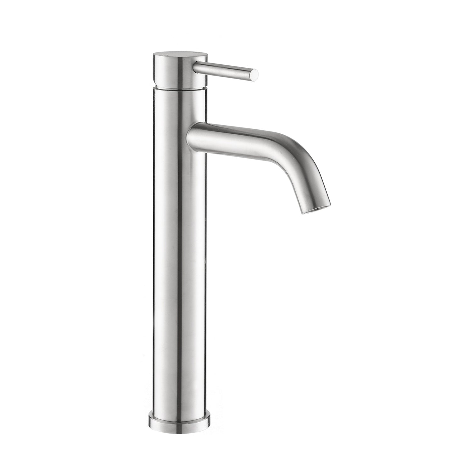 Brushed Nickel Tall Single handle Bathroom Faucet