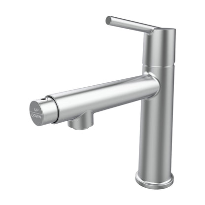 Chrome Single Handle Single Hole Bathroom Faucet