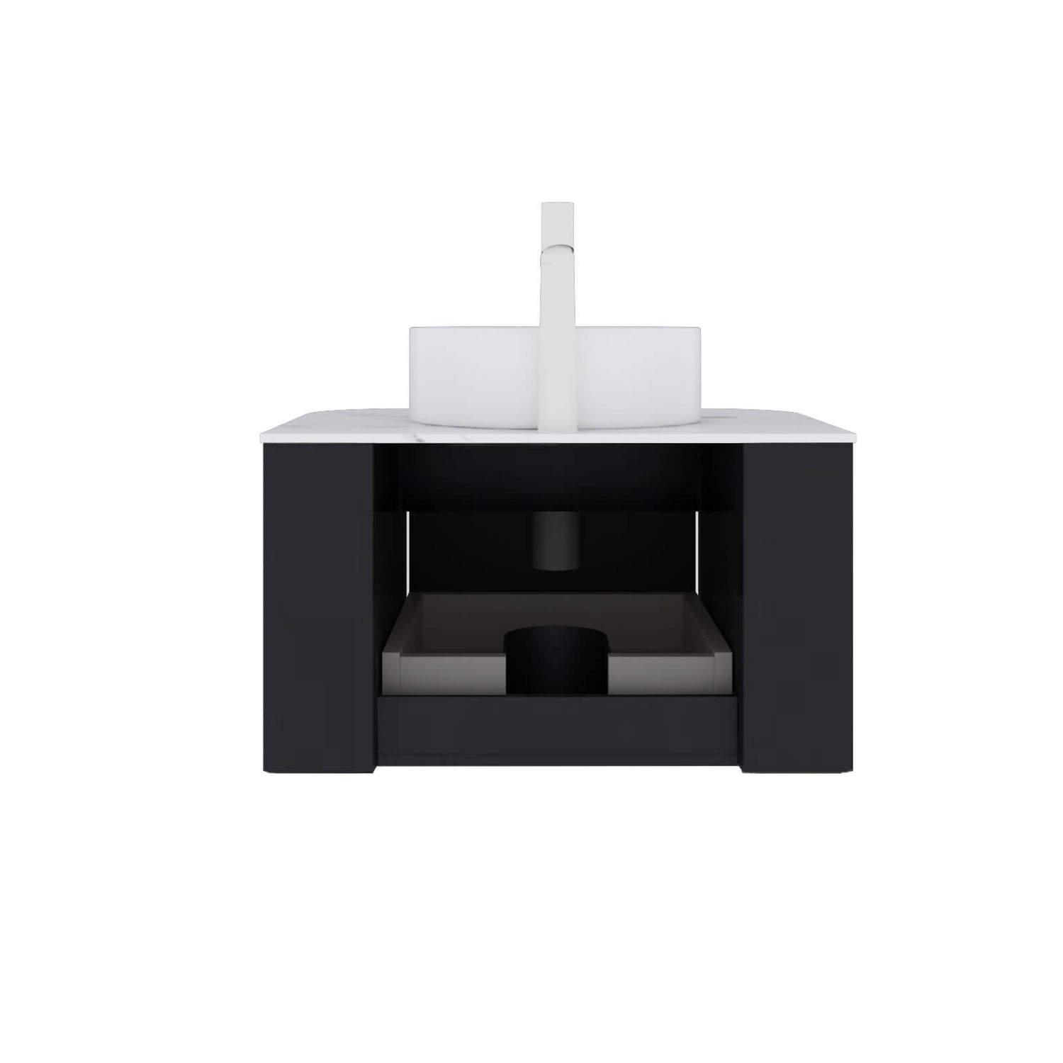 Compact 24 inch vanity for contemporary bathrooms