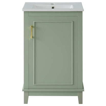 Compact and elegant 20-inch bathroom vanity with sink