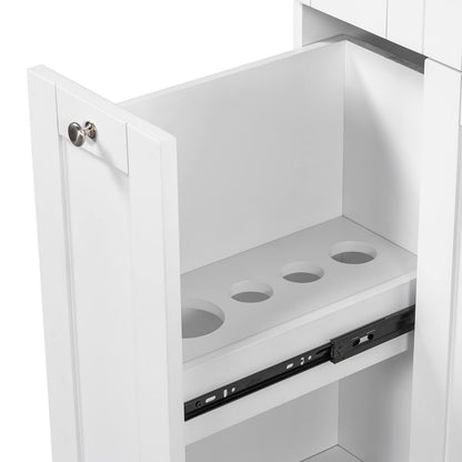 Compact vanity with minimalist aesthetic for bathrooms