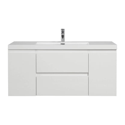 Contemporary 48 inch floating vanity for modern bathrooms