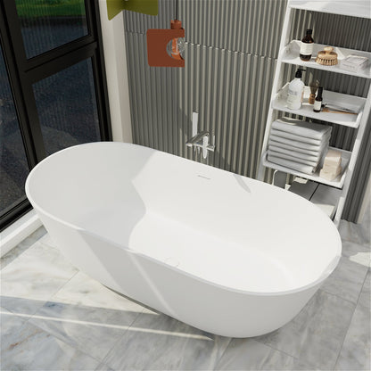 Contemporary freestanding bathtub for a relaxing spa like soaking experience