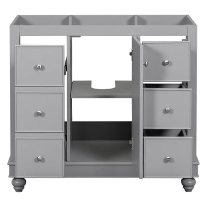 Contemporary vanity without a sink emphasizing storage solutions