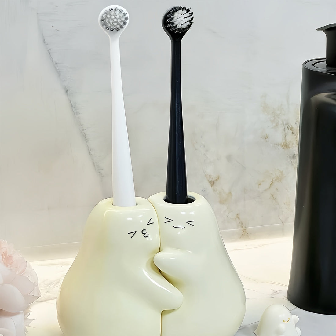 Cute toothbrush holder for sweet couples