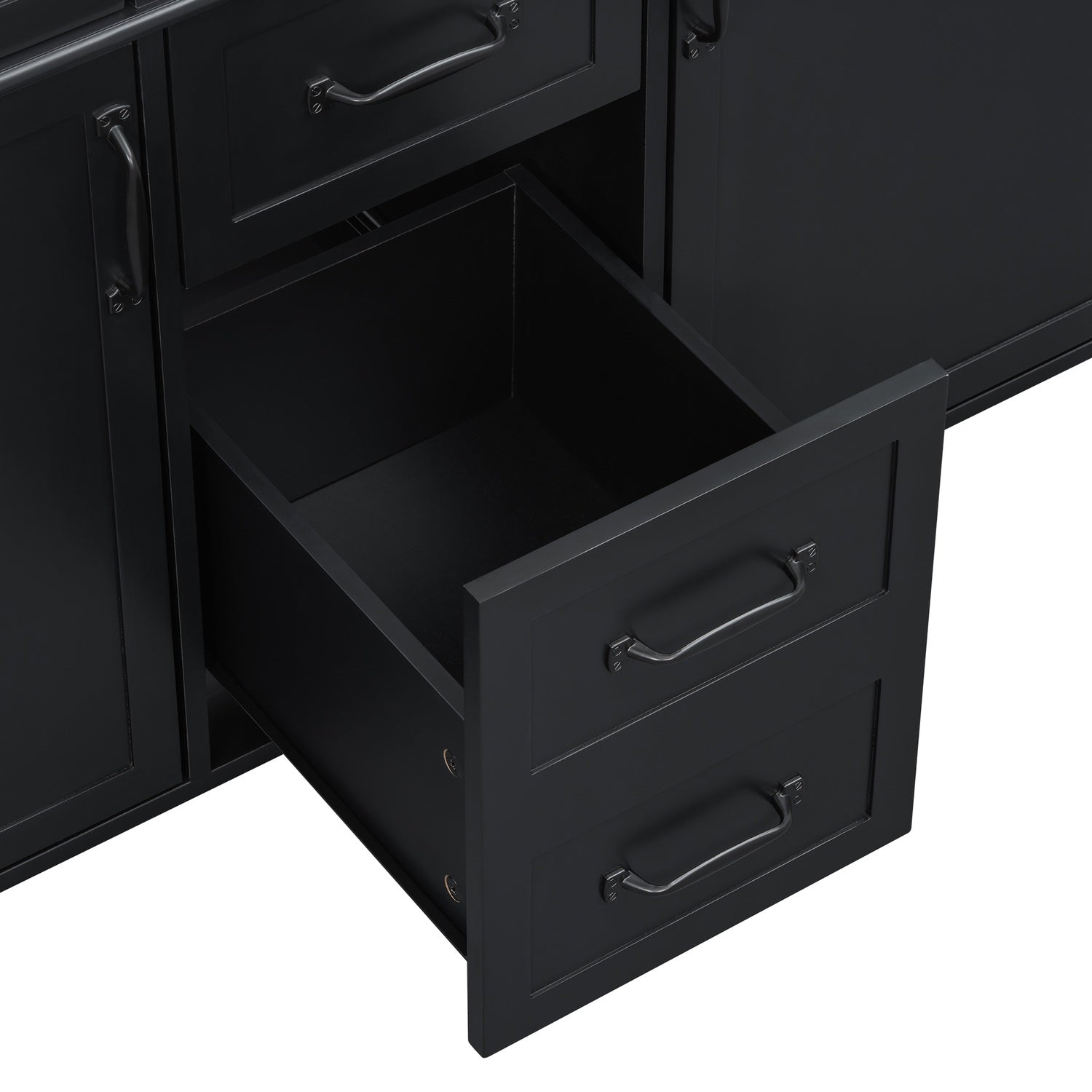 Deep Drawer and Cabinet of 48 inch Freestanding Bathroom Vanity