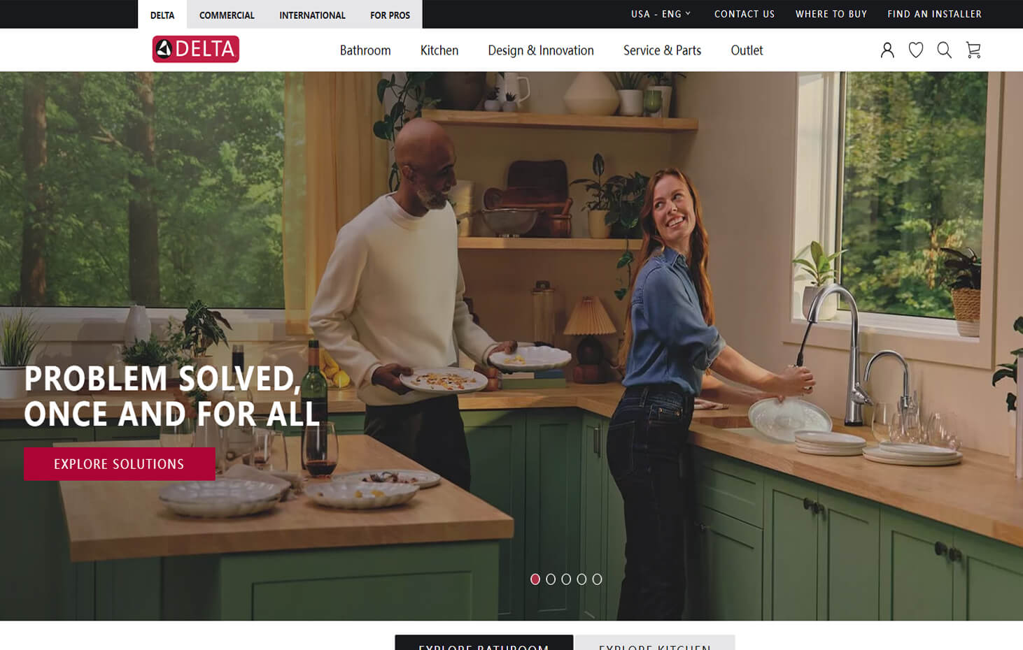 Delta official website home page interface