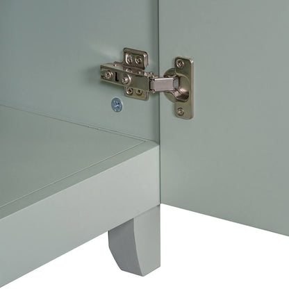 Detailed image of 36 inch Quiet Close Door with Adjustable Shelves Light Sage Green Bathroom Vanity