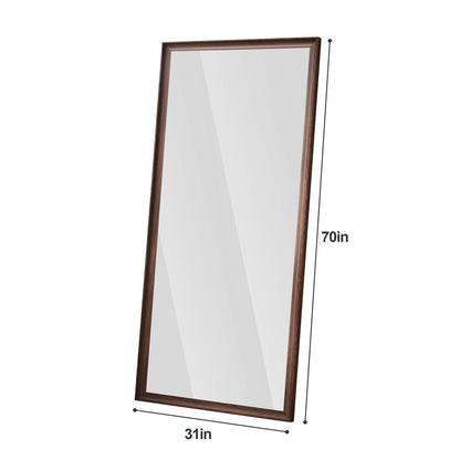 70"x31" Vintage Full Length Wall Mirror with Faux Wood Frame