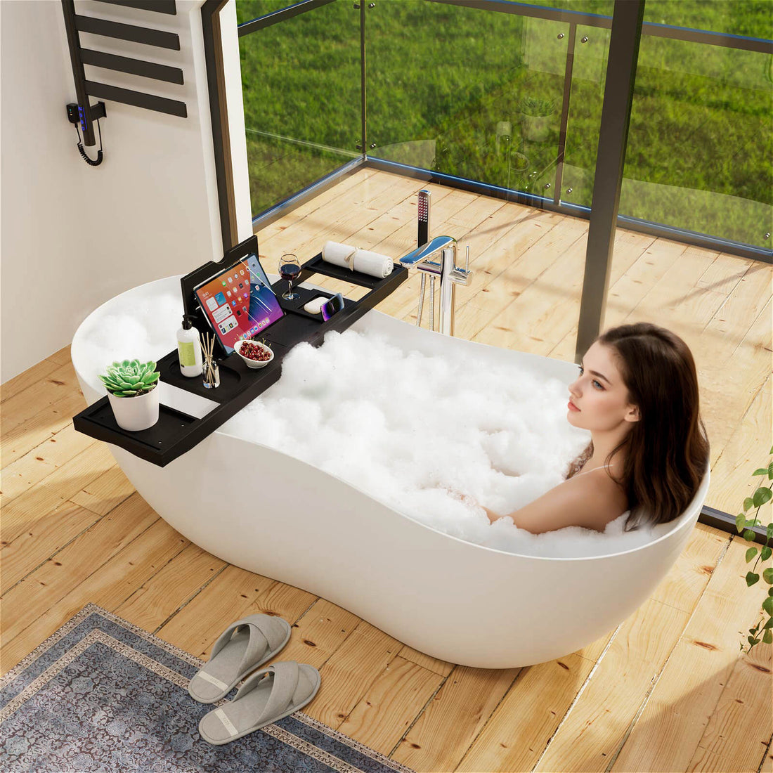 Double soaking tub