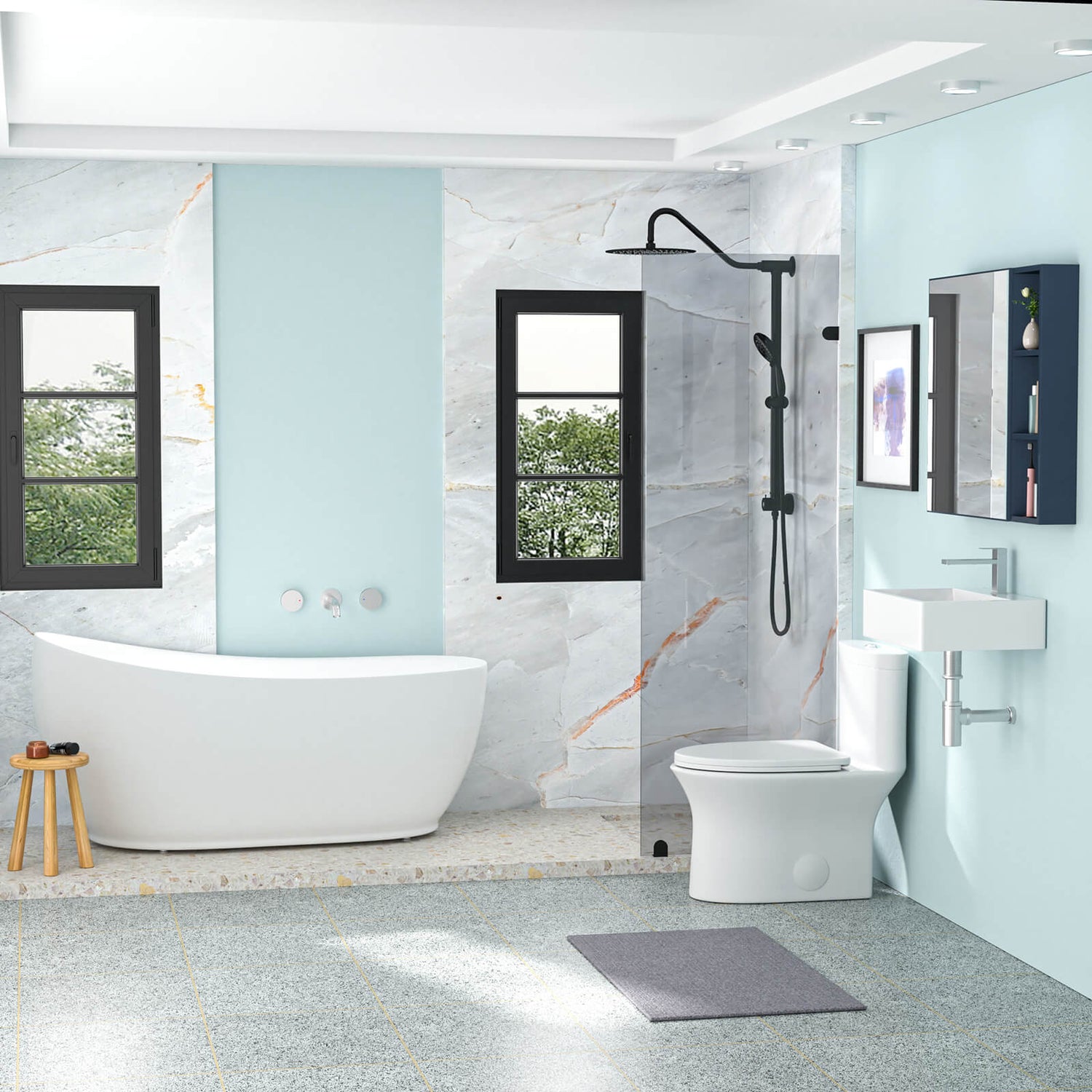Durable ceramic sink fired at high temperature for strength