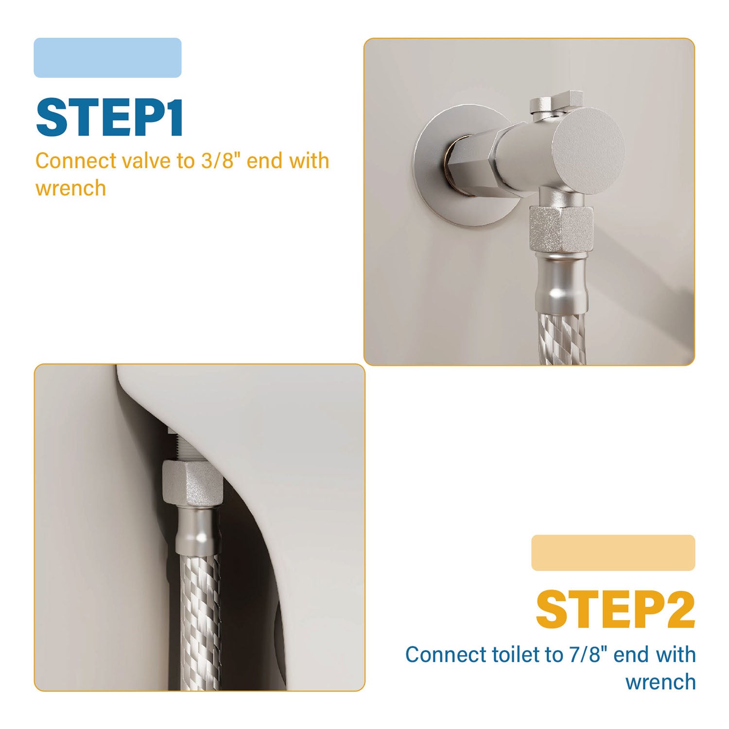 Durable Toilet Inlet Connector