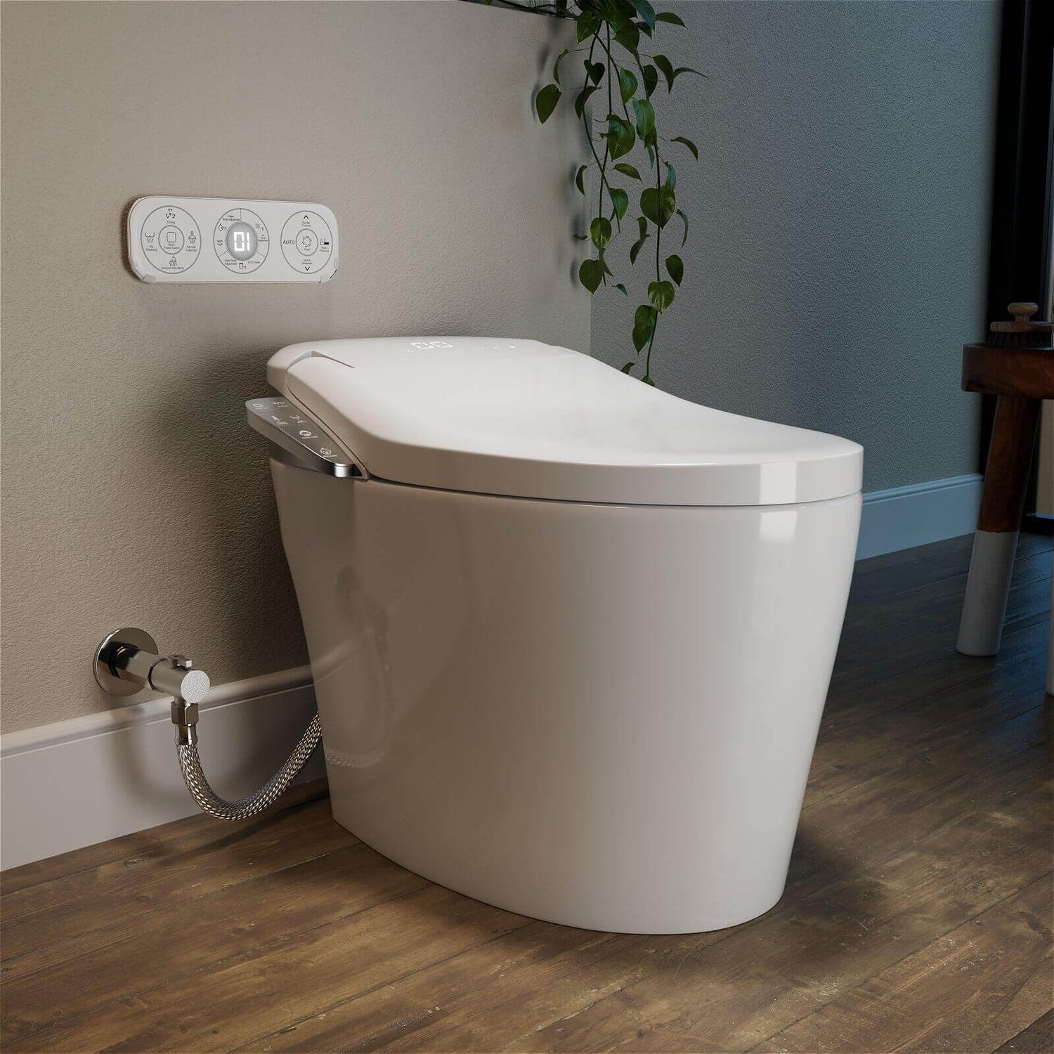 Easy-to-use Smart Bidet Toilet for families featuring custom modes for the elderly children and adults