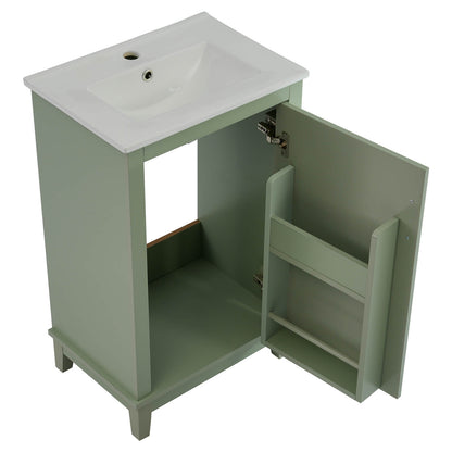 Efficiently designed bathroom vanity for toiletries and towels