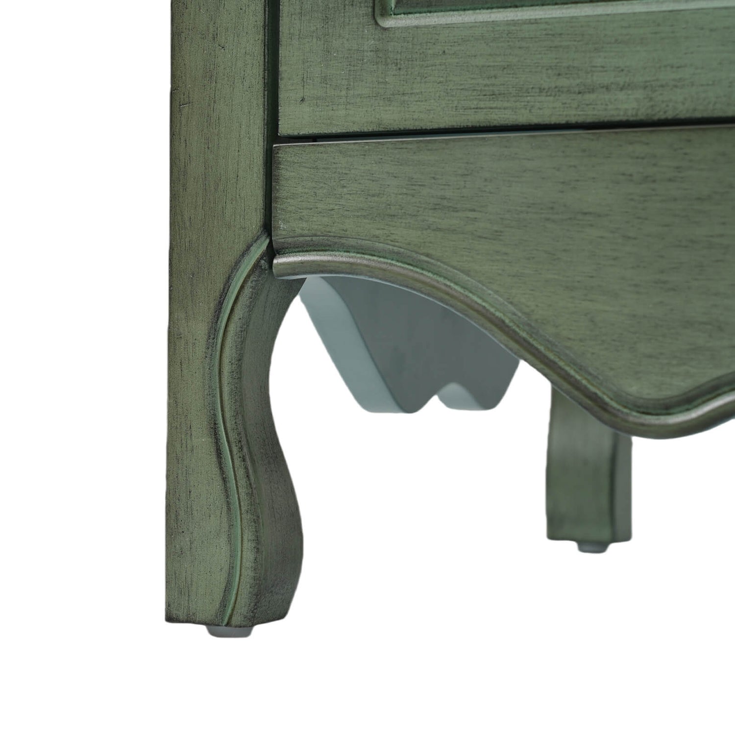 Elegant 30 inch Victorian bathroom vanity with flip out tray
