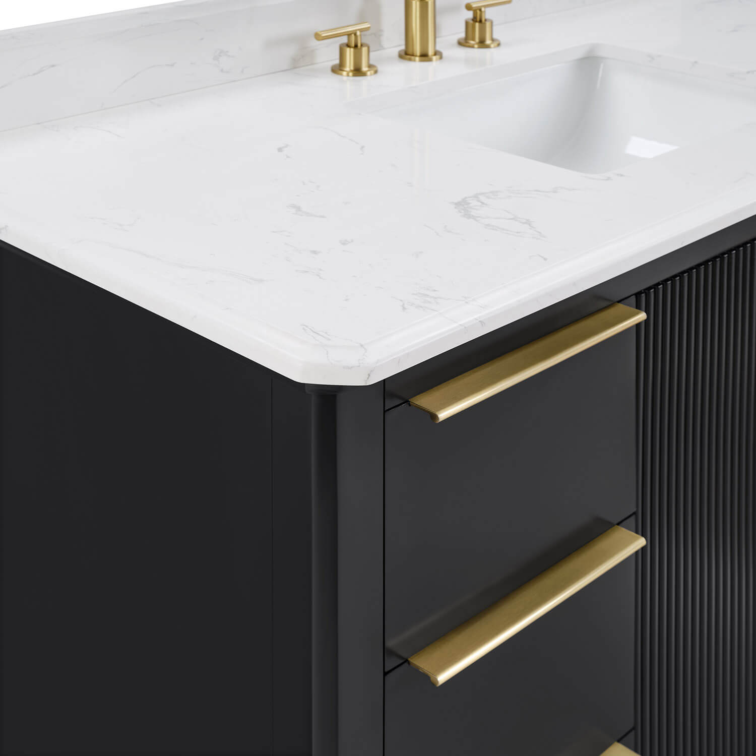 Elegant 48 inch bathroom vanity with premium storage and soft-close drawers