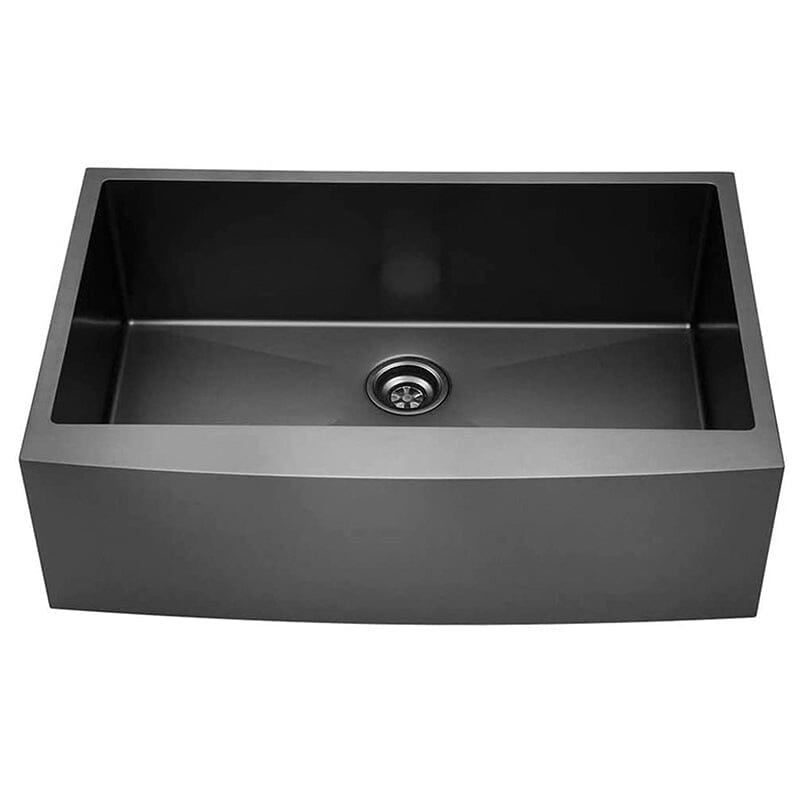 30&quot; Farmhouse Kitchen Sink 16 Gauge Stainless Steel Single Bowl Sink with Bottom Grid and Strainer