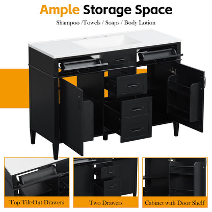 Feature Image Showing Top Tilt-Out Drawers and Inner Door Shelf