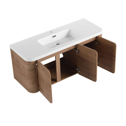 Floating Vanity Open Doors View