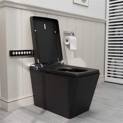 Floor Mounted Square One-Piece Smart Toilet with Remote Control
