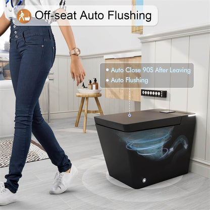 Floor Mounted Square Smart Toilet with Auto flushing