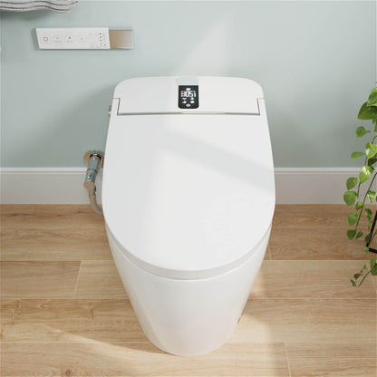 Floor Mounted white Smart Toilet with LED display