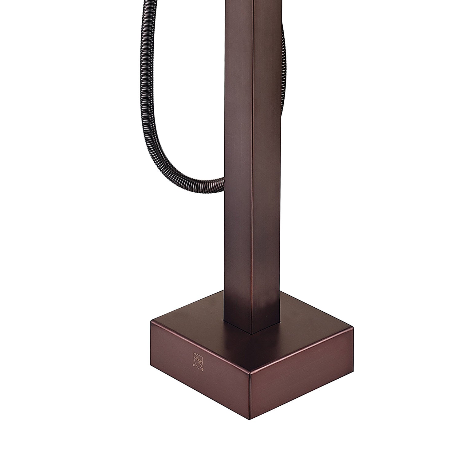 Floor mount bathtub faucet with durable solid construction