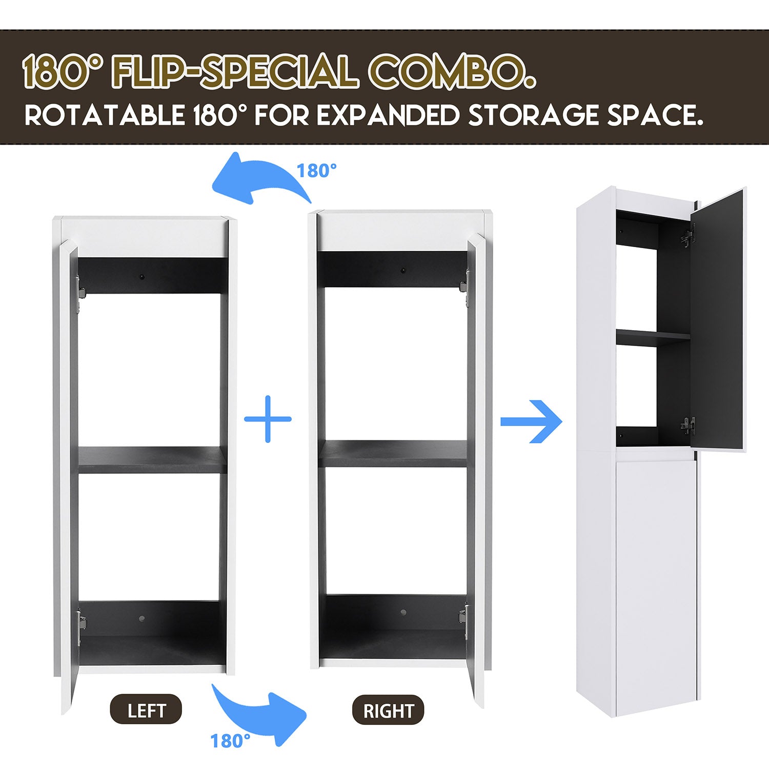 Freely assembled bathroom wall cabinet