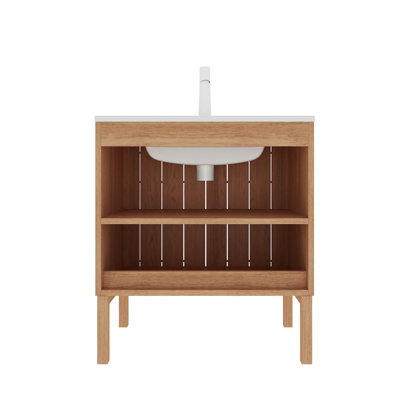 Freestanding vanity suitable for Nordic_ Japandi_ and modern homes