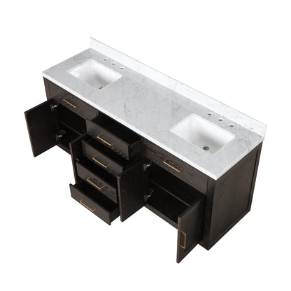 Full vanity in transitional style bathroom setup