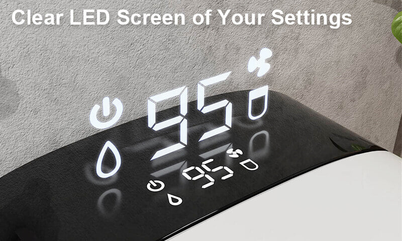G3-510WB LED screen clearly displays your last seat temperature