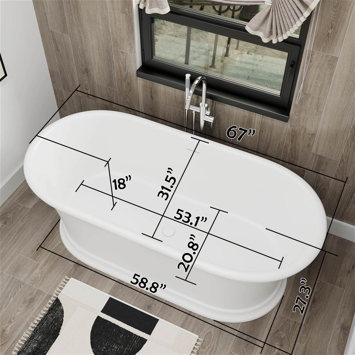 G8 1041W67 Dimensions in 3D